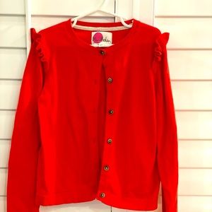 Mini Boden. Everyday sweater in red. Size 8-9.
